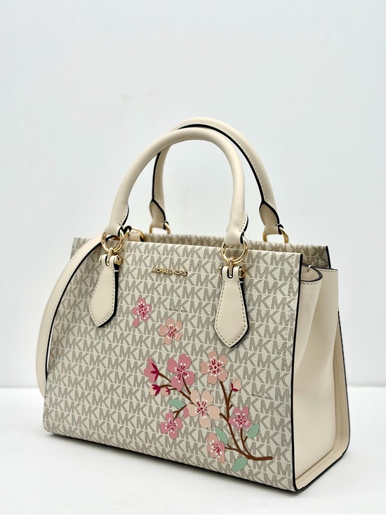 Michael Kors | Bags | Michael Kors Marilyn Md Printed  MICHAEL KORS Marilyn Md Embellished Signature Logo Satchel Crossbody
